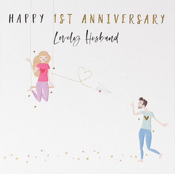 husband 1st anniversary card
