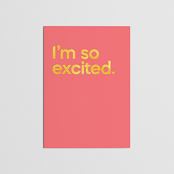 The Pointer SIsters I'm So Excited Card