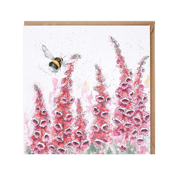 Wrendale A cottage garden bee card