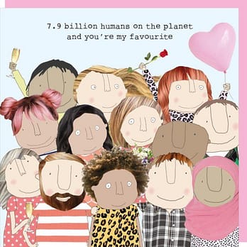 7.9 million people on the planet funny love card