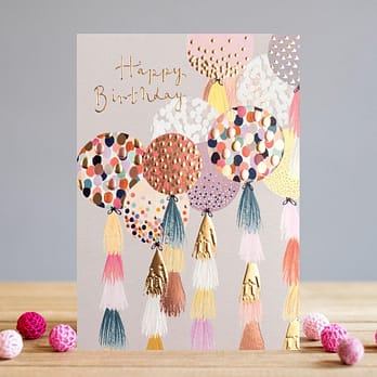 Balloons Happy Birthday Card for her