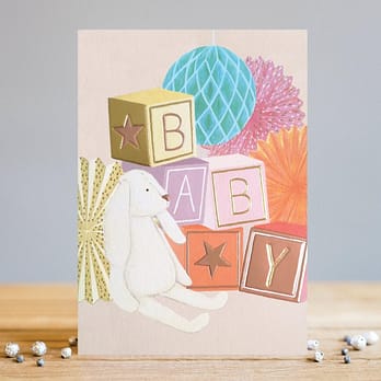 Building Blocks New Baby Card
