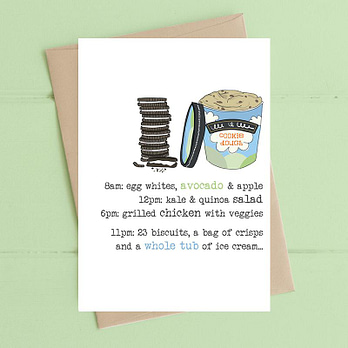 Avocado, Grilled Chicken & 23 Biscuits Card from Dandelion Stationery