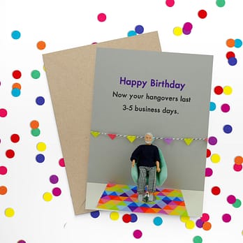 Hangovers Last 3-5 Business Days Funny Birthday Card For Him