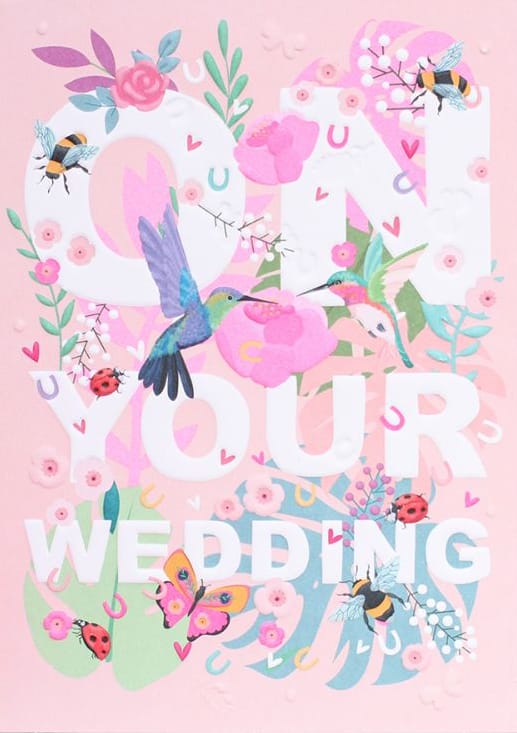 On your wedding day card