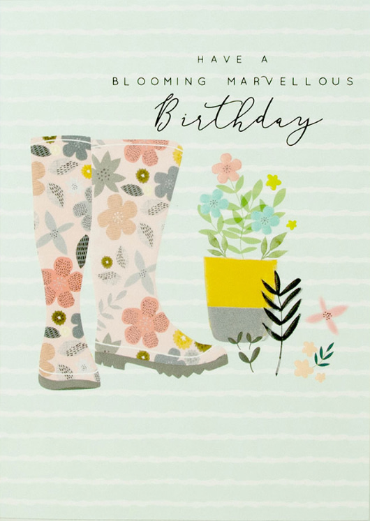 Blooming marvellous birthday card
