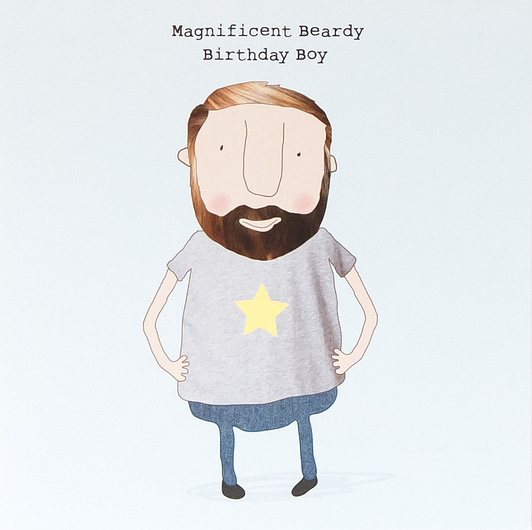 Magnificent Beardy Birthday Boy Card