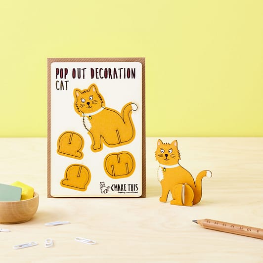 The Pop Out Card Company_LS_Ginger Cat