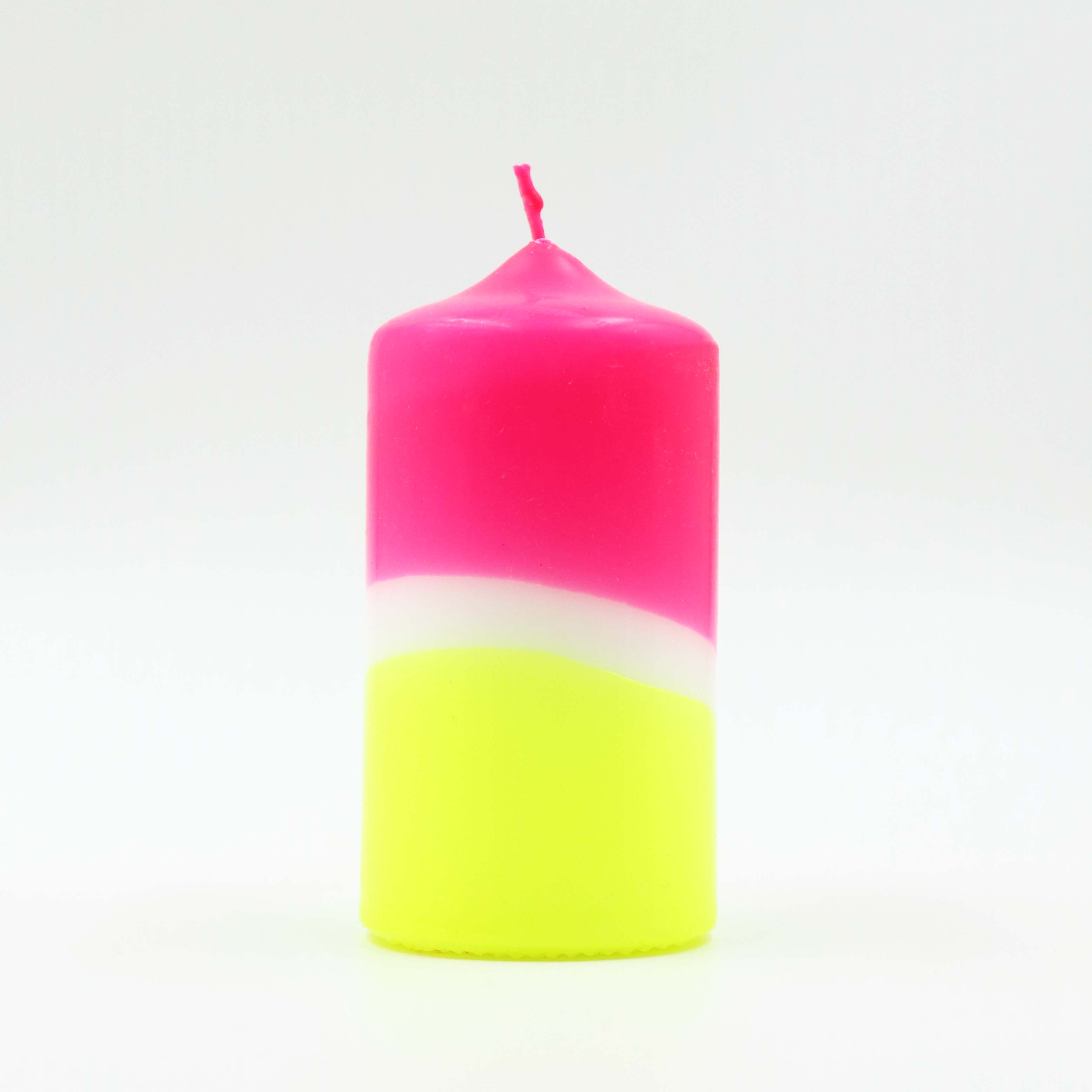 Sunny day dip dye candle