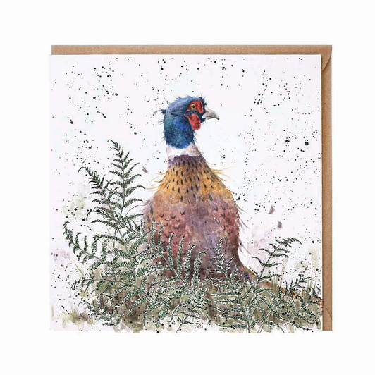 Pheasant and Fern Card