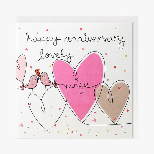 Lovely Wife Anniversary Card