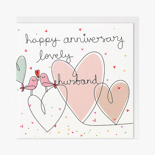 Lovely Husband Anniversary Card