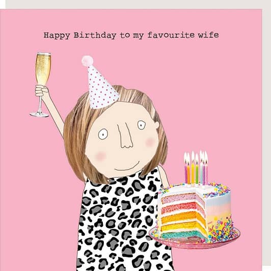 Favourite Wife Birthday Card