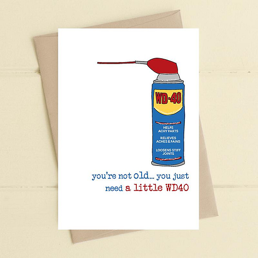 WD40 card from Dandelion Stationery