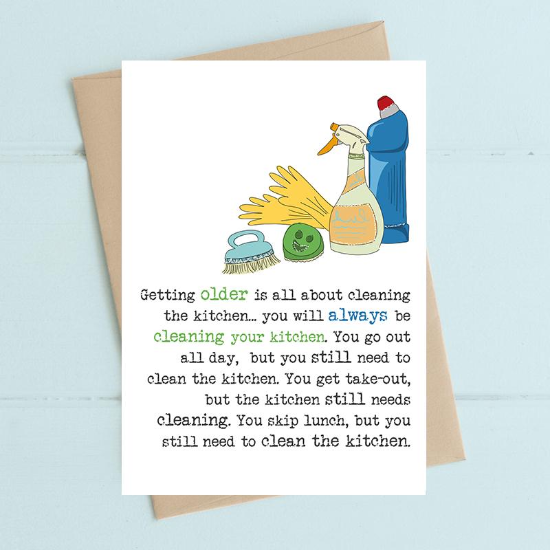 Always Be Cleaning Your Kitchen Card from Dandelion Stationery