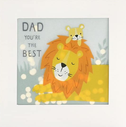 Lion dad you’re the best card